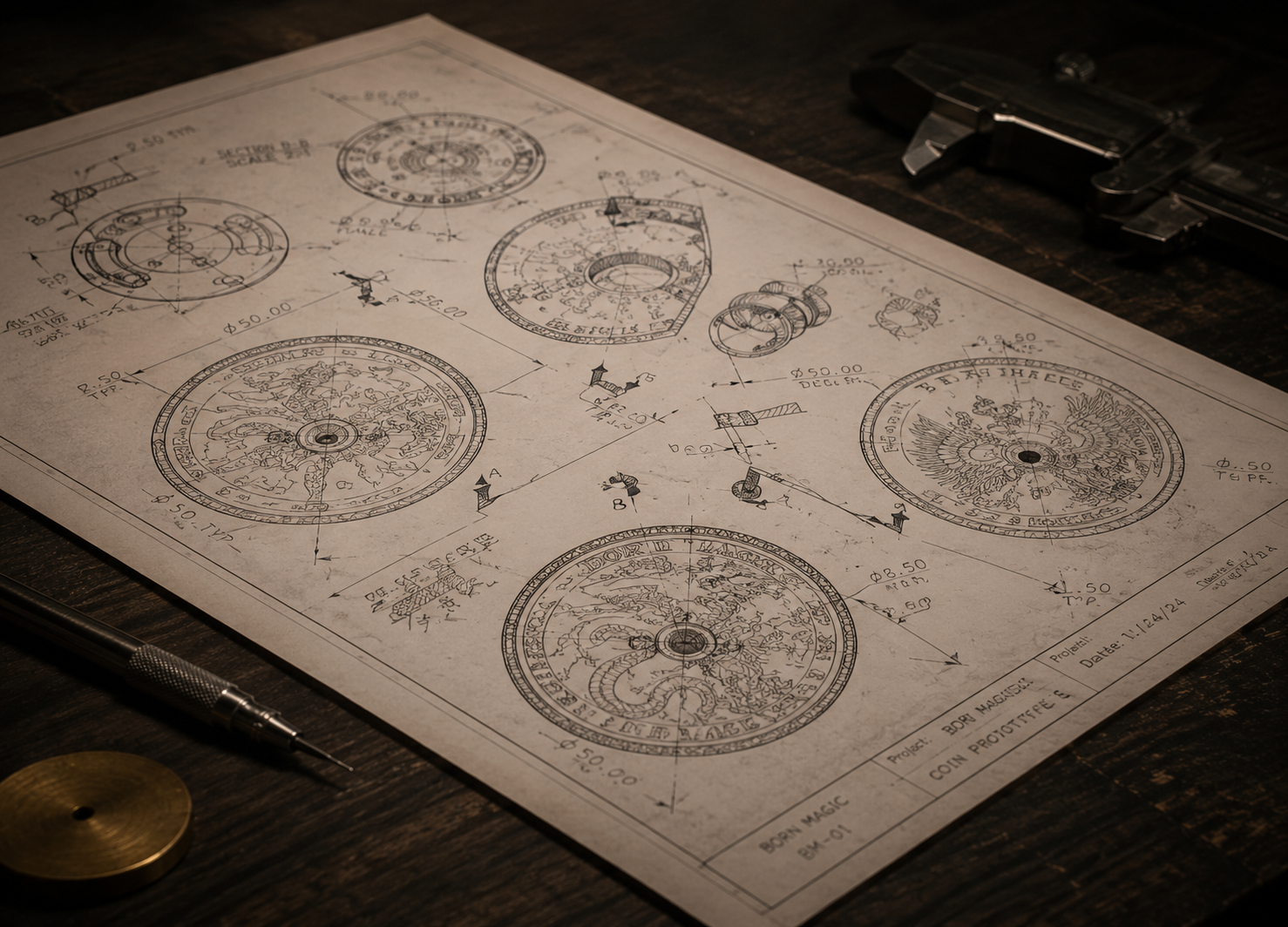 Custom precision coin gaff manufacturing for magic companies 3