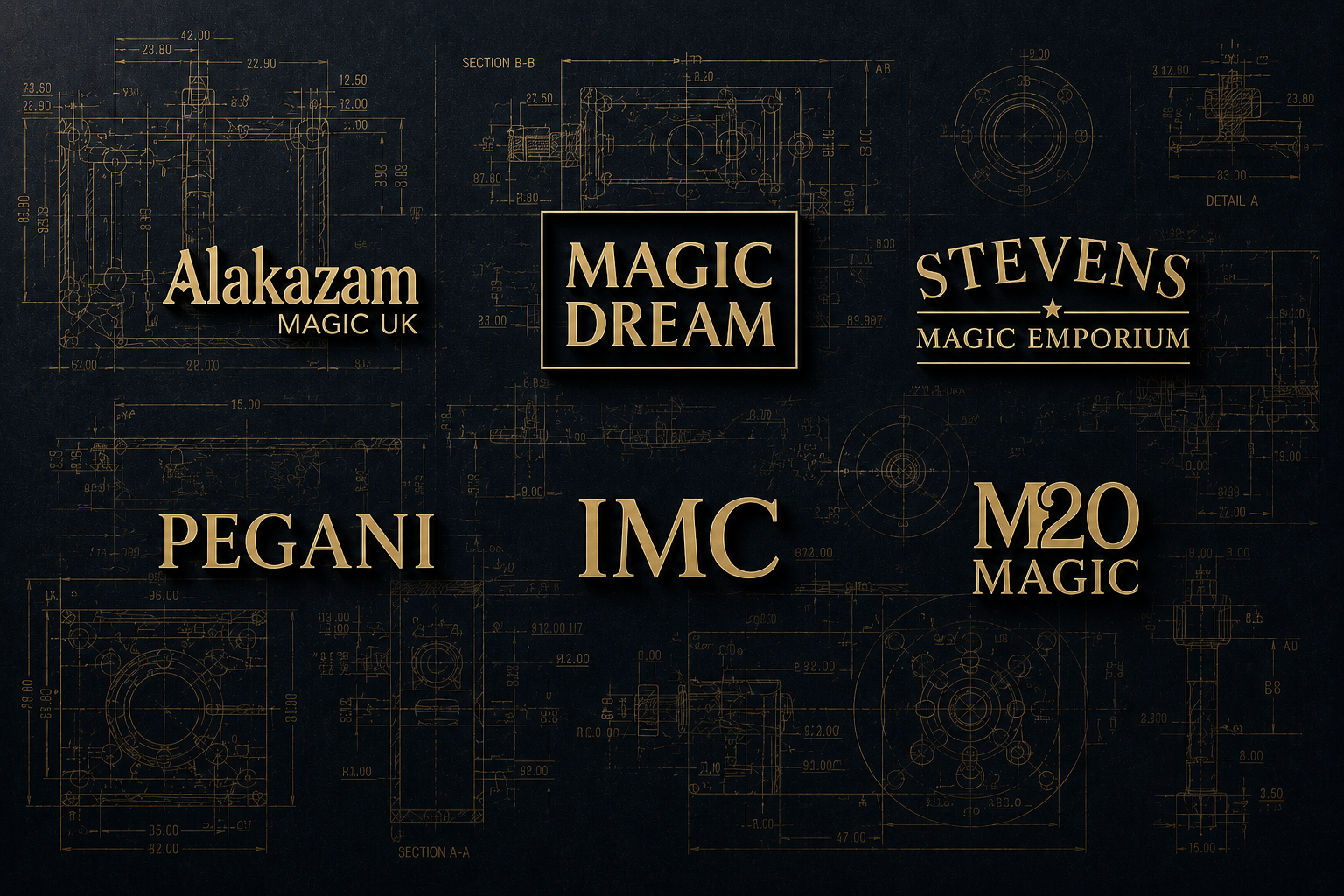 Jonathan Fox in the Fox Magic MFG precision manufacturing workshop trusted by alakazam magic, magic dream, stevens magic emporium, Pegani, IMC, M20 and many more