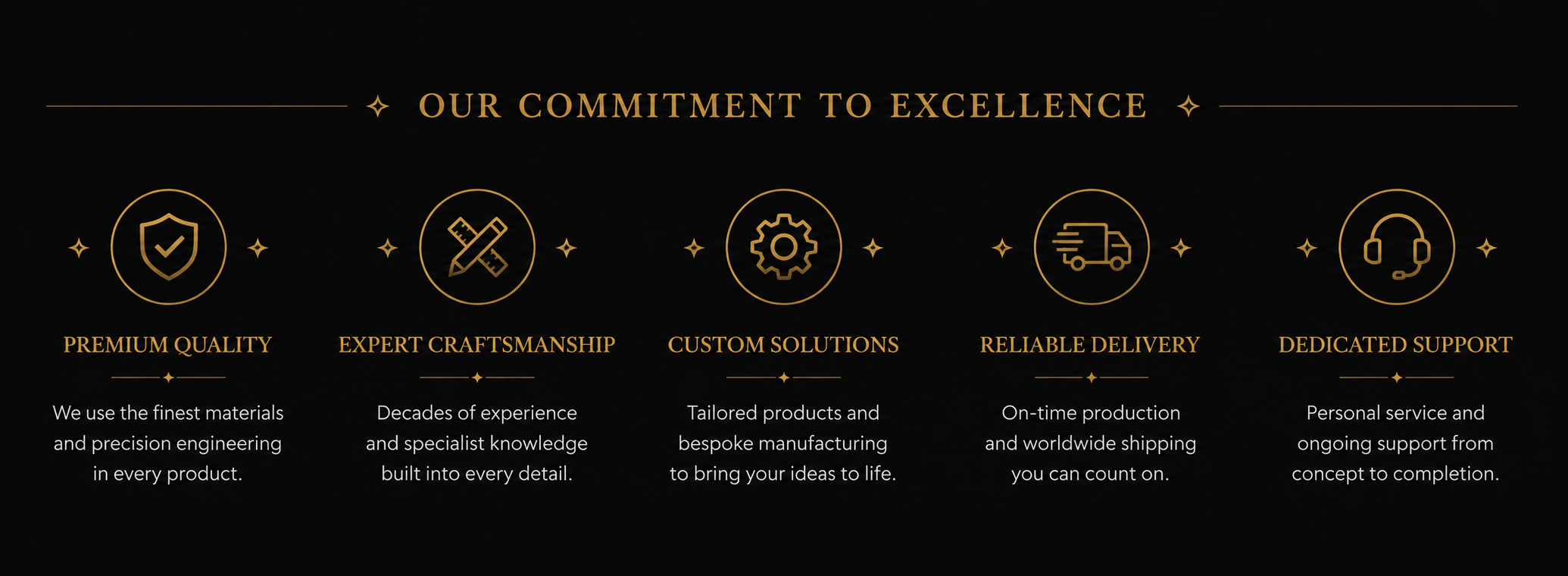 an image of our commitment t excellence at fox magic mfg