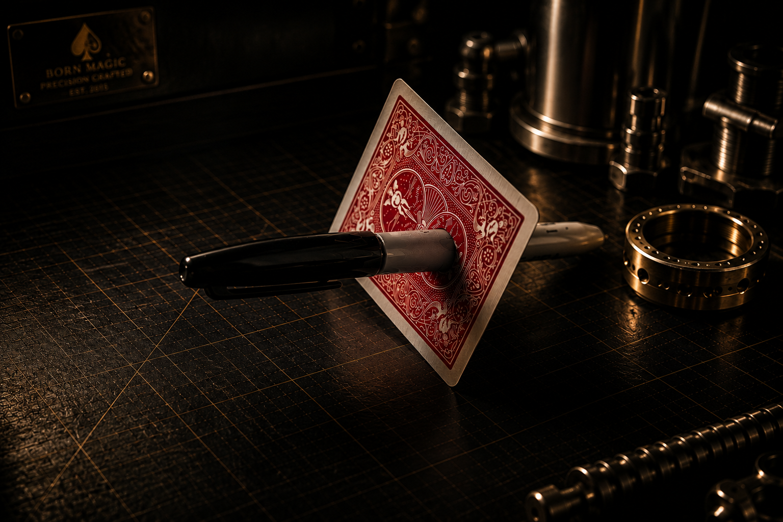 Custom_gaff_card_manufacturing_for_professional_magic_products_Sharpie_Through_Card Peter Nardi
