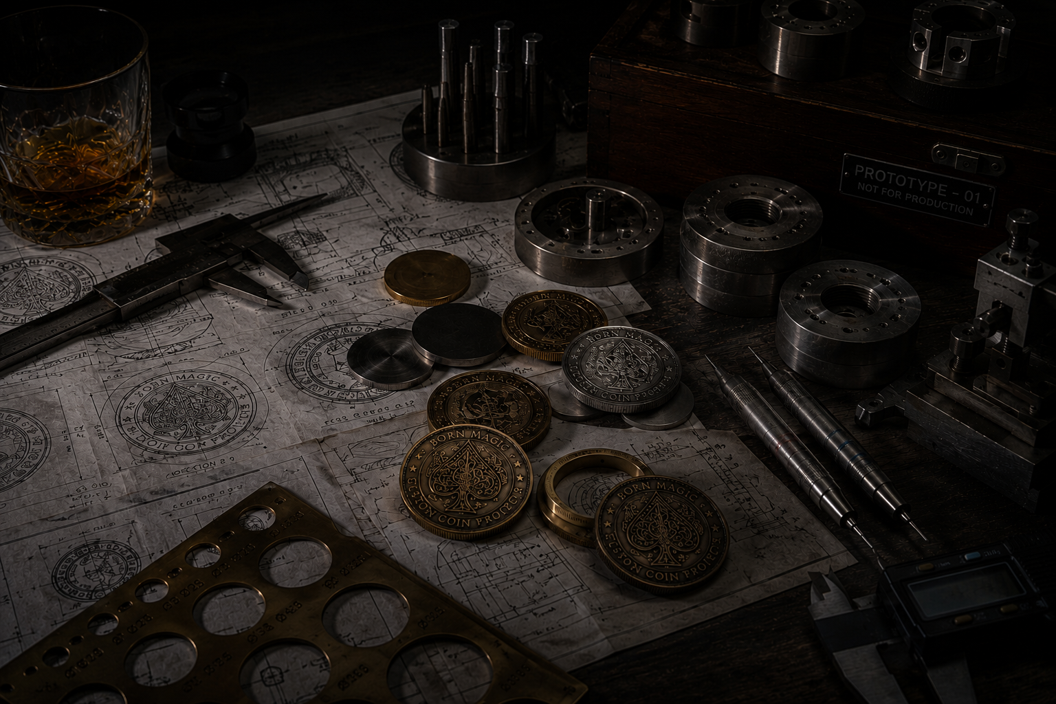 Custom precision coin gaff manufacturing for magic companies trusted by magic companies worldwide