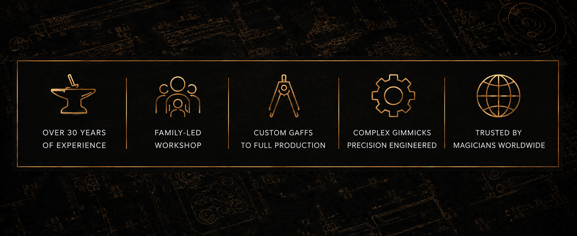 Precision magic manufacturing workshop at Fox Magic MFG 1