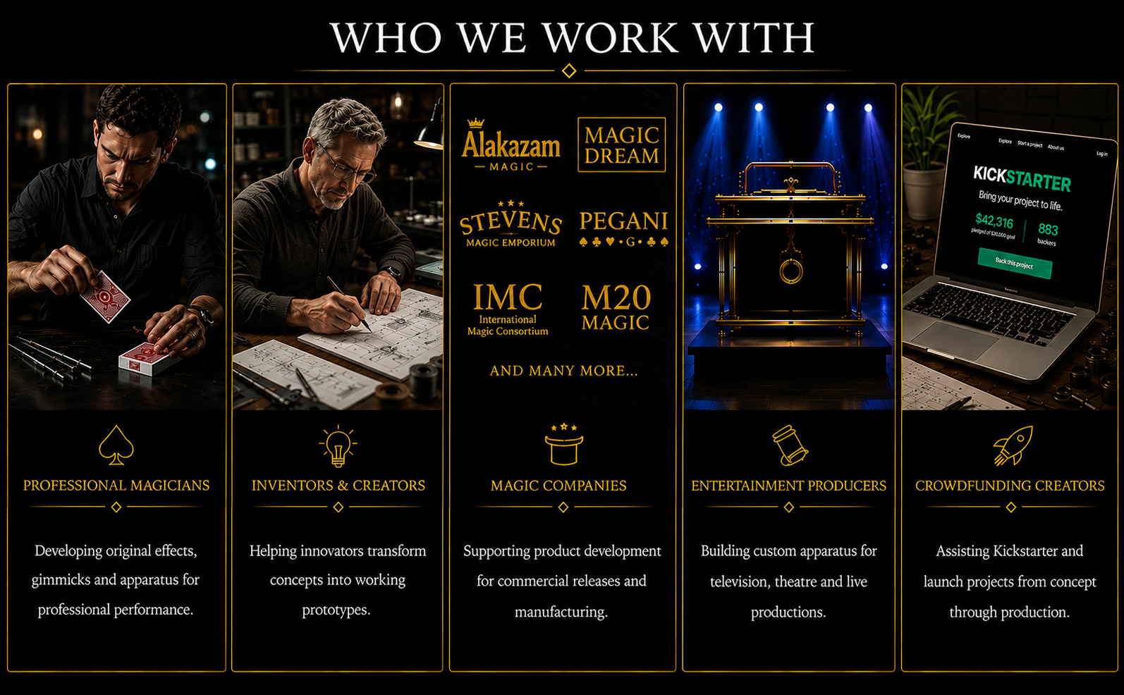 who we work with fox magic mfg pictures