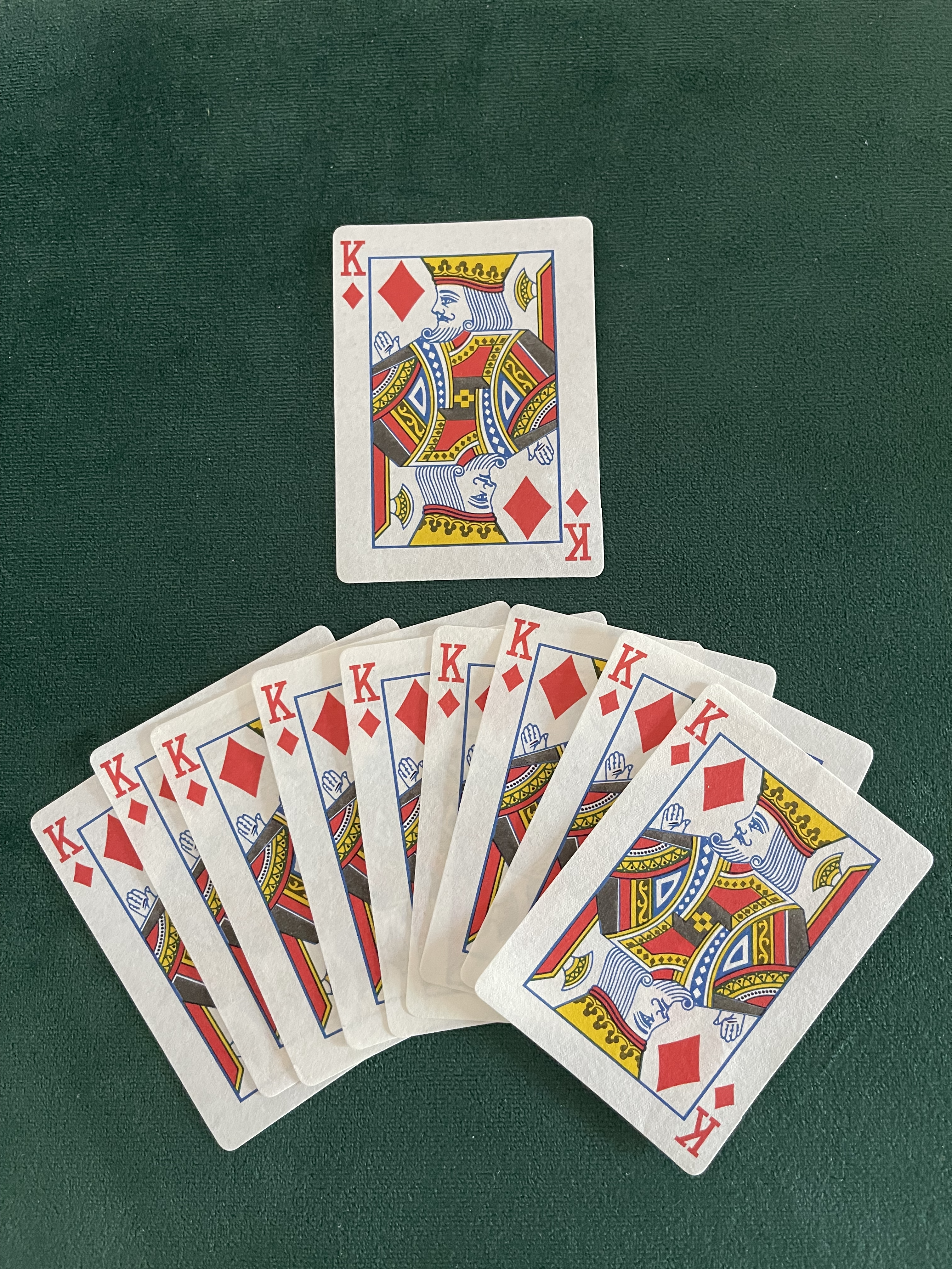 Flash Poker Card King of Diamonds (Ten Pack)